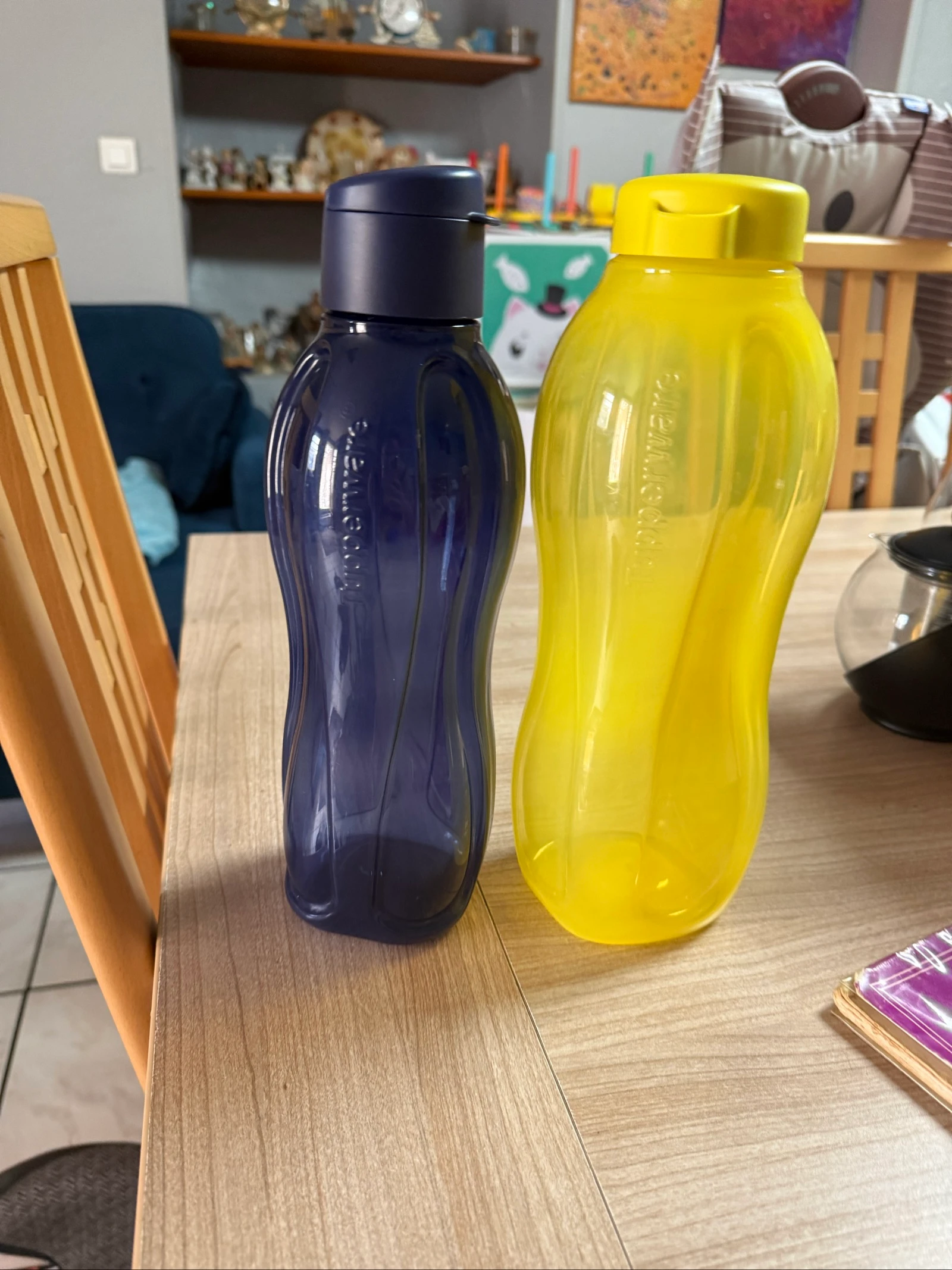 Lot deux bouteilles Tupperware 1,5l + 1l 
